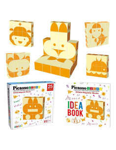 Paquete de 3 Rompecabezas Magnéticos PicassoTiles 25 Piezas