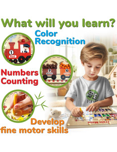 Laberinto Magnético de Colores y Números Panda Brothers 2