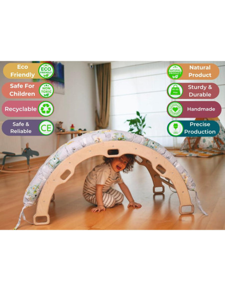 Arco de Escalada Montessori Kidodido con Rampas y Almohada
