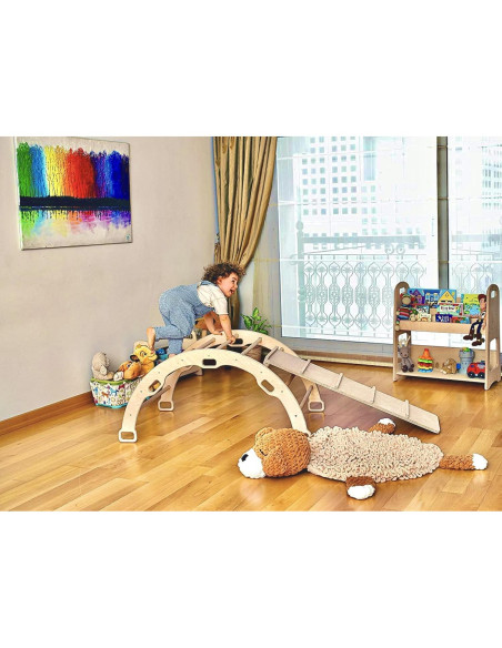 Arco de Escalada Montessori Kidodido con Rampas y Almohada