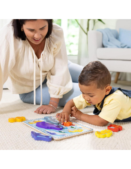 Rompecabezas de Madera Grueso Melissa & Doug - 7 Piezas Marinas Rompecabezas de Madera Grueso Melissa & Doug - 7 Piezas Marinas