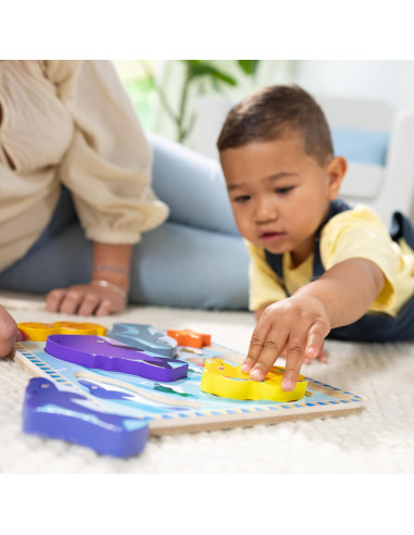 Rompecabezas de Madera Grueso Melissa & Doug - 7 Piezas Marinas