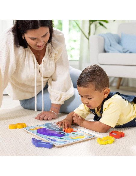 Rompecabezas de Madera Grueso Melissa & Doug - 7 Piezas Marinas Rompecabezas de Madera Grueso Melissa & Doug - 7 Piezas Marinas