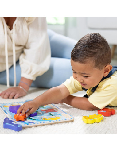 Rompecabezas de Madera Grueso Melissa & Doug - 7 Piezas Marinas