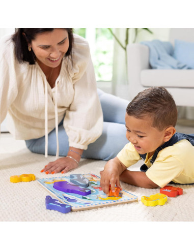 Rompecabezas de Madera Grueso Melissa & Doug - 7 Piezas Marinas