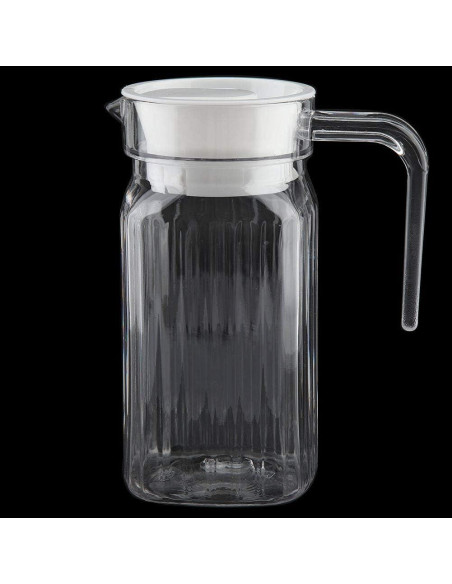 Jarra Acrílica Tbest 500ml con Tapa - Botella de Jugo Transparente