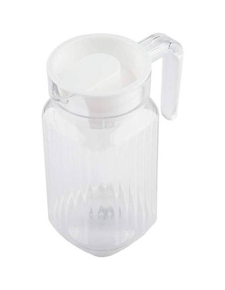 Jarra Acrílica Tbest 500ml con Tapa - Botella de Jugo Transparente