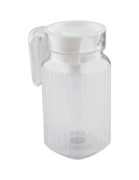 Jarra Acrílica Tbest 500ml con Tapa - Botella de Jugo Transparente