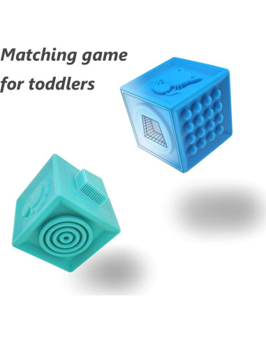 Bloques Apilables Suaves VANKA 12 Piezas para Bebés 0-3 Años