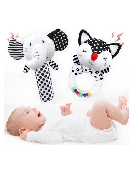 Sonajeros para Bebés XIXILAND 0-6 Meses Desarrollo Sensorial