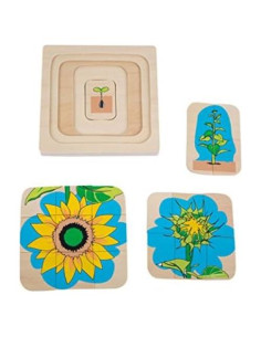 Rompecabezas Montessori Girasol Adena 23.9x23.9 cm