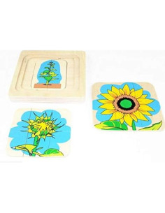 Rompecabezas Montessori Girasol Adena 23.9x23.9 cm 2