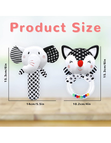 Sonajeros para Bebés XIXILAND 0-6 Meses Desarrollo Sensorial