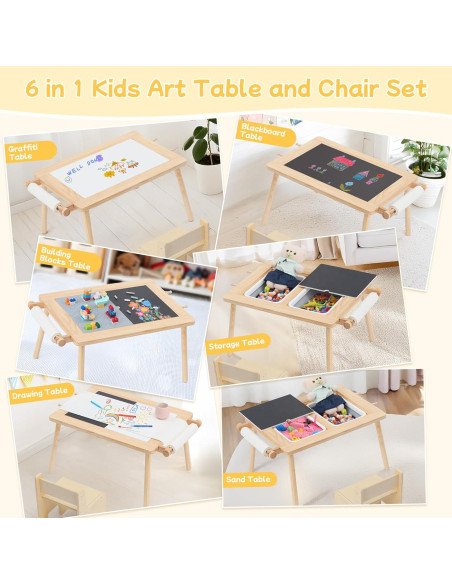 Mesa y Silla Sensorial GITAWUSA para Niños 2-8 Años Mesa y Silla Sensorial GITAWUSA para Niños 2-8 Años