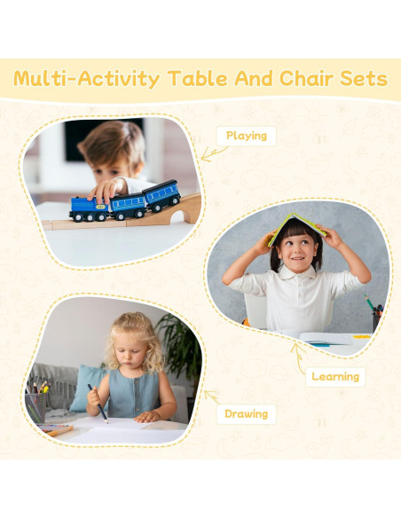 Mesa y Silla Sensorial GITAWUSA para Niños 2-8 Años Mesa y Silla Sensorial GITAWUSA para Niños 2-8 Años