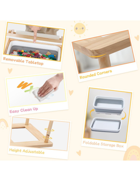 Mesa y Silla Sensorial GITAWUSA para Niños 2-8 Años Mesa y Silla Sensorial GITAWUSA para Niños 2-8 Años