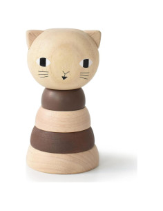 Apilador de Madera Gato Wee Gallery para Bebés 18 Meses