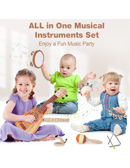 Juego de Juguetes Musicales Vanplay 7 Piezas para Niños