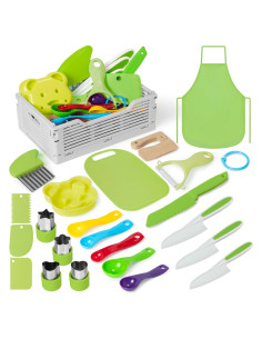 Set de Cuchillos para Niños GQIRIL 23 Piezas Verde