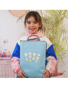 Cuaderno Reutilizable Caligrafía ESAUYB 4 Libros Azul 26x18.5cm 2