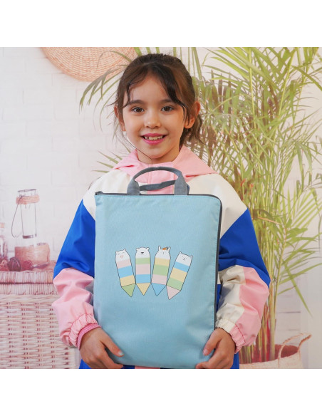 Cuaderno Reutilizable Caligrafía ESAUYB 4 Libros Azul 26x18.5cm