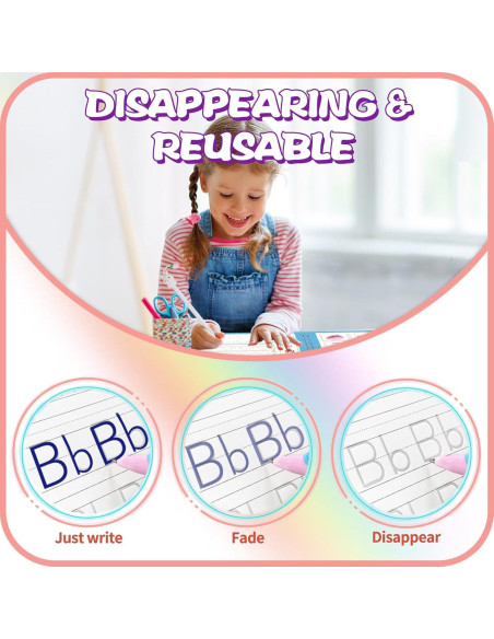 Cuaderno Reutilizable Caligrafía ESAUYB 4 Libros Azul 26x18.5cm