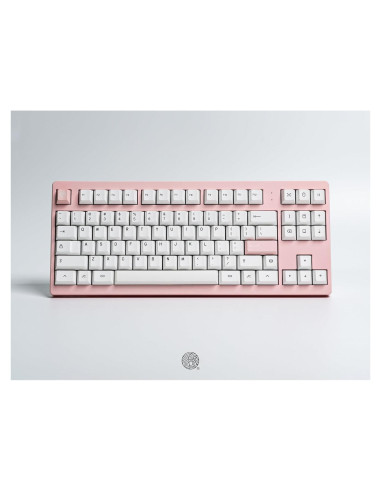 Teclado Mecánico MONOKEI STND87 Rosa Rubor Interruptores Marrones