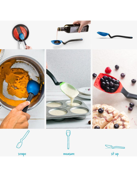 Cuchara de Silicona Supoon Dreamfarm 28 cm Azul Antiadherente