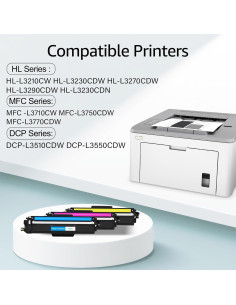 Cartucho de Tóner Amarillo Compatible GREENCYCLE TN227 para Brother 2