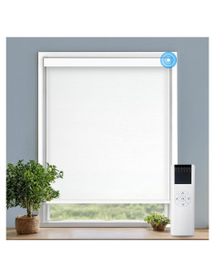 Persianas Motorizadas COOLWINDS 76.2x157.5cm Jacquard Blanco