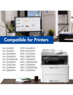 Cartucho de Tóner Aceink TN830XL 2-Pack Negro Alto Rendimiento 2