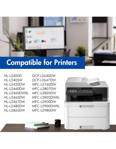 Cartucho de Tóner Aceink TN830XL 2-Pack Negro Alto Rendimiento