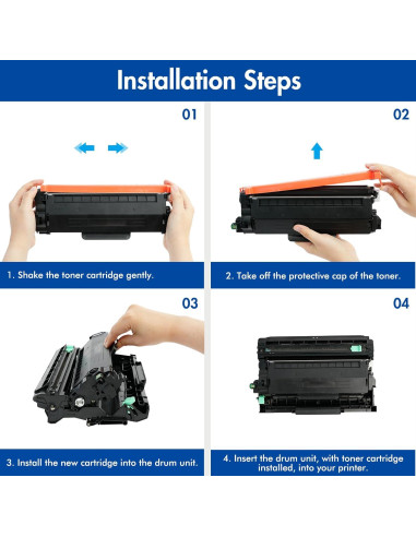 Cartucho de Tóner Aceink TN830XL 2-Pack Negro Alto Rendimiento