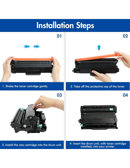 Cartucho de Tóner Aceink TN830XL 2-Pack Negro Alto Rendimiento