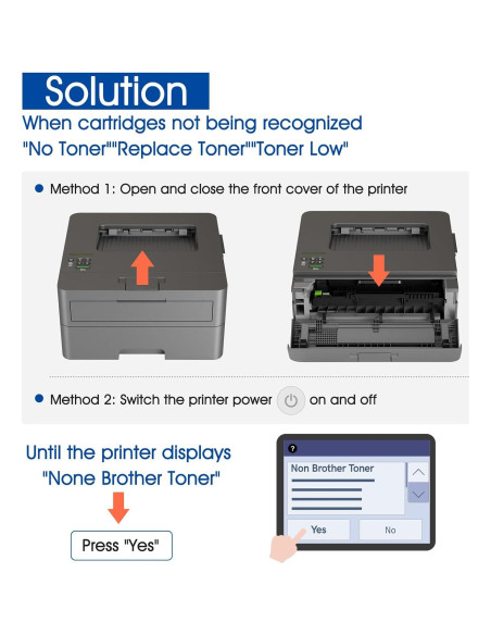 Cartucho de Tóner Aceink TN830XL 2-Pack Negro Alto Rendimiento