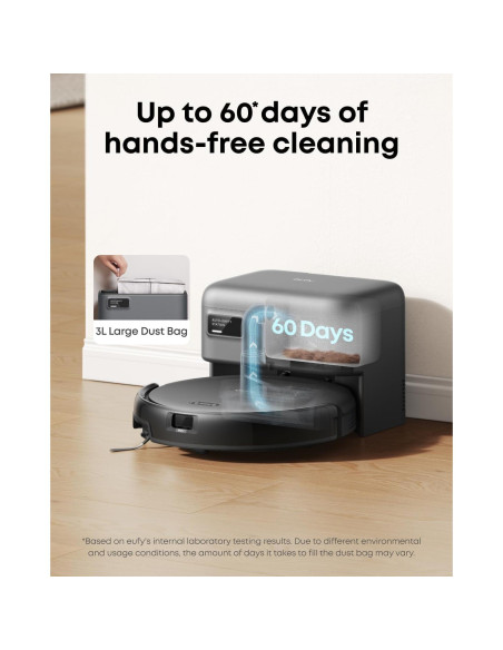 Aspiradora Robot eufy C10 Auto-Vaciado 4,000 Pa Negro