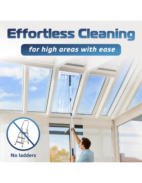 Kit de Limpieza de Ventanas DSV 157.48 cm con Mango Extensible