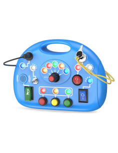 Tablero Ocupado Montessori JIWORT con Luz LED para Niños 1-3 Años