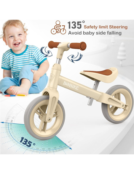 Bicicleta de Equilibrio Bobike HB02 Beige para Niños 1-4 Años
