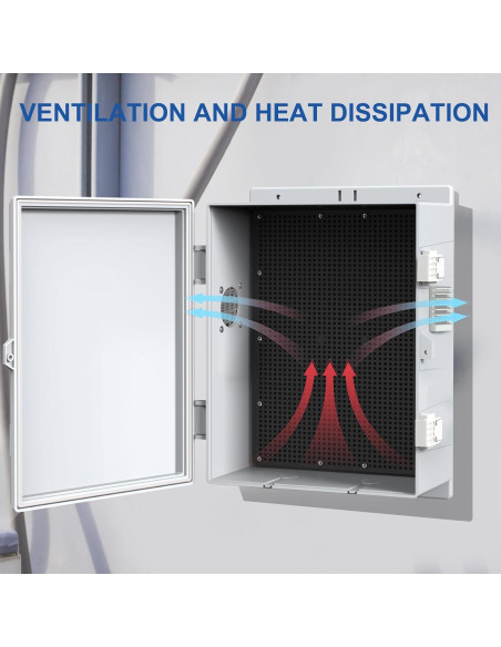 Caja Eléctrica Exterior IP67 JUEDIFX 39.9x27.9x10.4 cm