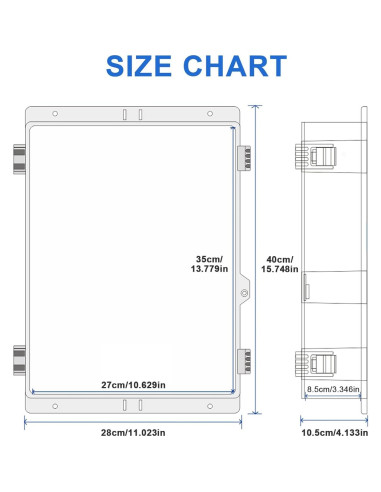 Caja Eléctrica Exterior IP67 JUEDIFX 39.9x27.9x10.4 cm