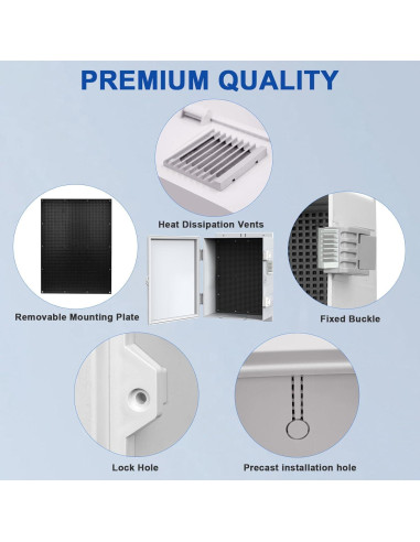 Caja Eléctrica Exterior IP67 JUEDIFX 39.9x27.9x10.4 cm