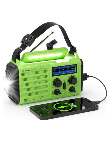 Radio Meteorológica de Emergencia PPLEE CR1009 5000mAh Solar
