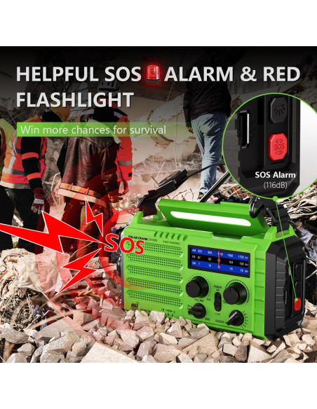 Radio Meteorológica de Emergencia PPLEE CR1009 5000mAh Solar