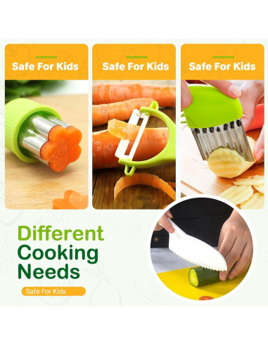 Juego de cuchillos Montessori para niños - 13 piezas YONSEN