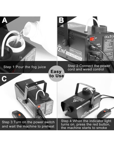 Máquina de Niebla 500W AGT-09W con Rocío Automático
