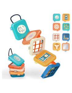 Tablero Ocupado Montessori para Bebés 1 Año - Juguete de Viaje