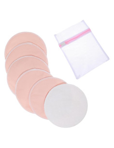 6 Almohadillas Reutilizables para Pechos Tucnoeu 12cm Rosa