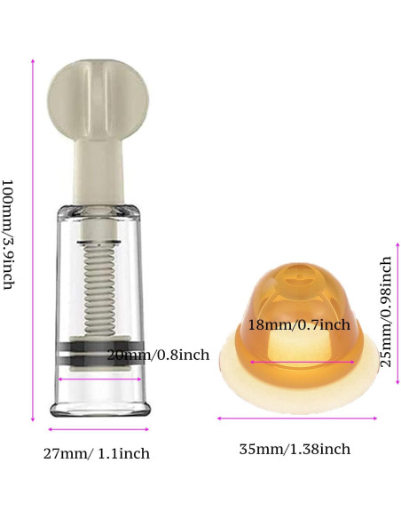 Correctores de Pezones Jesakmie 2 Pares para Lactancia