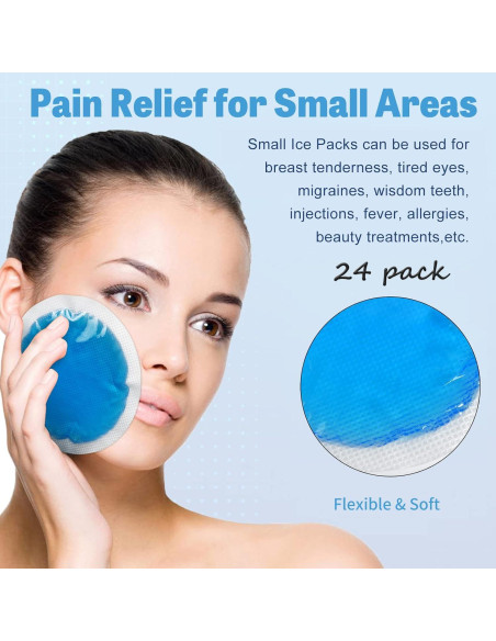 Paquetes de Hielo Reutilizables Tutmyrea - 24 Unidades para Lesiones